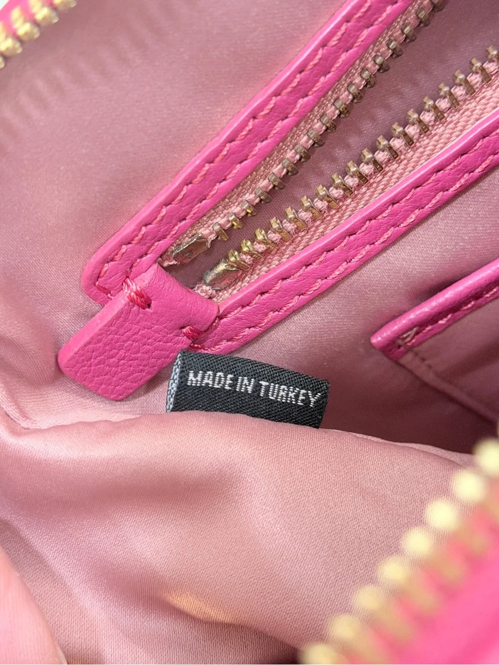 Miu Miu Two-Tone Pink Leather Satchel Crossbody Bag Gold Hardware Made Italy